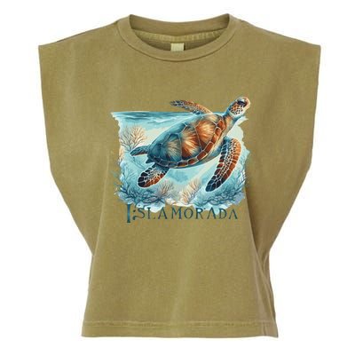 Sea Turtle Islamorada Florida Keys Garment-Dyed Women's Muscle Tee