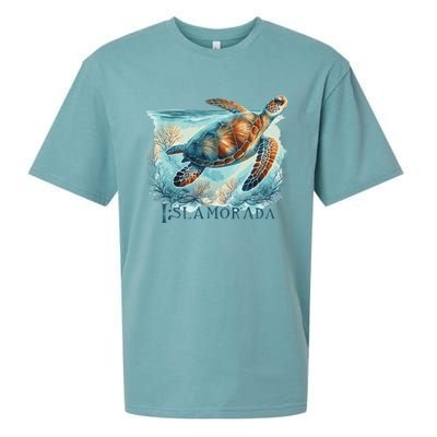 Sea Turtle Islamorada Florida Keys Sueded Cloud Jersey T-Shirt