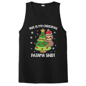 Sloth This Is My Christmas Pajama Gift PosiCharge Competitor Tank