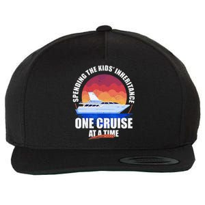 Spending The Inheritance One Cruise At A Time Wool Snapback Cap