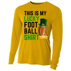 Sarcastic This Is My Lucky Football Sport St Patrick's Day Funny Gift Cooling Performance Long Sleeve Crew