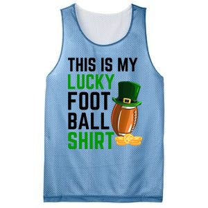 Sarcastic This Is My Lucky Football Sport St Patrick's Day Funny Gift Mesh Reversible Basketball Jersey Tank