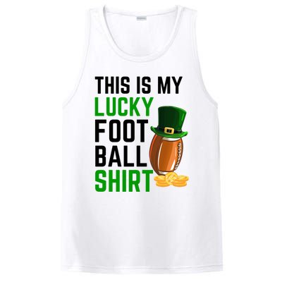 Sarcastic This Is My Lucky Football Sport St Patrick's Day Funny Gift PosiCharge Competitor Tank