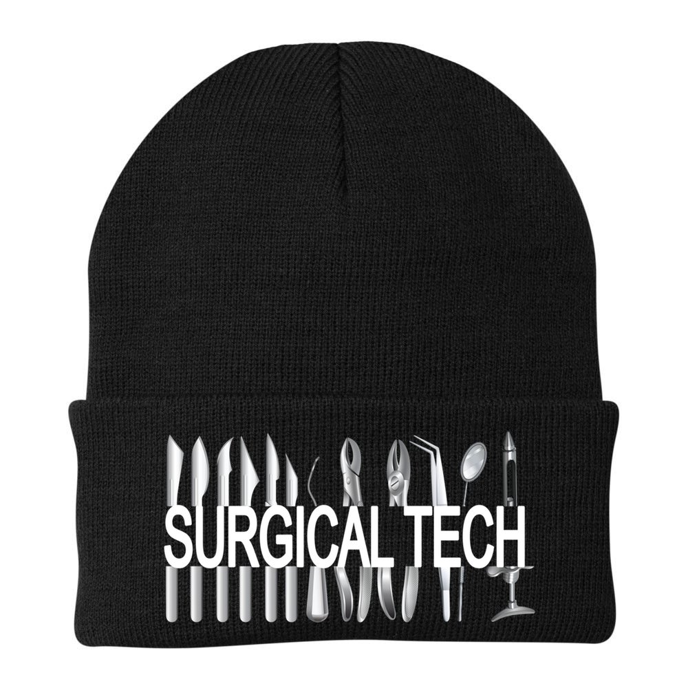 Surgical Tech Instruts Surgical Technologist Scrub Tech Gift Beanie