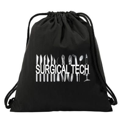 Surgical Tech Instruts Surgical Technologist Scrub Tech Gift Drawstring Bag