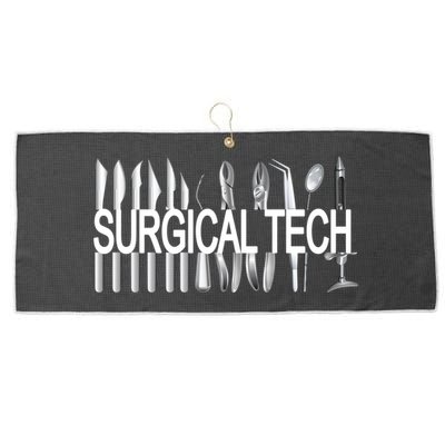 Surgical Tech Instruts Surgical Technologist Scrub Tech Gift Large Microfiber Waffle Golf Towel