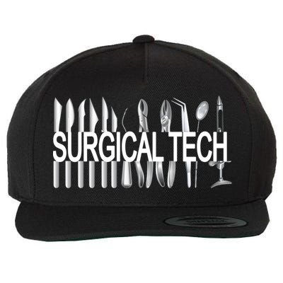 Surgical Tech Instruts Surgical Technologist Scrub Tech Gift Wool Snapback Cap