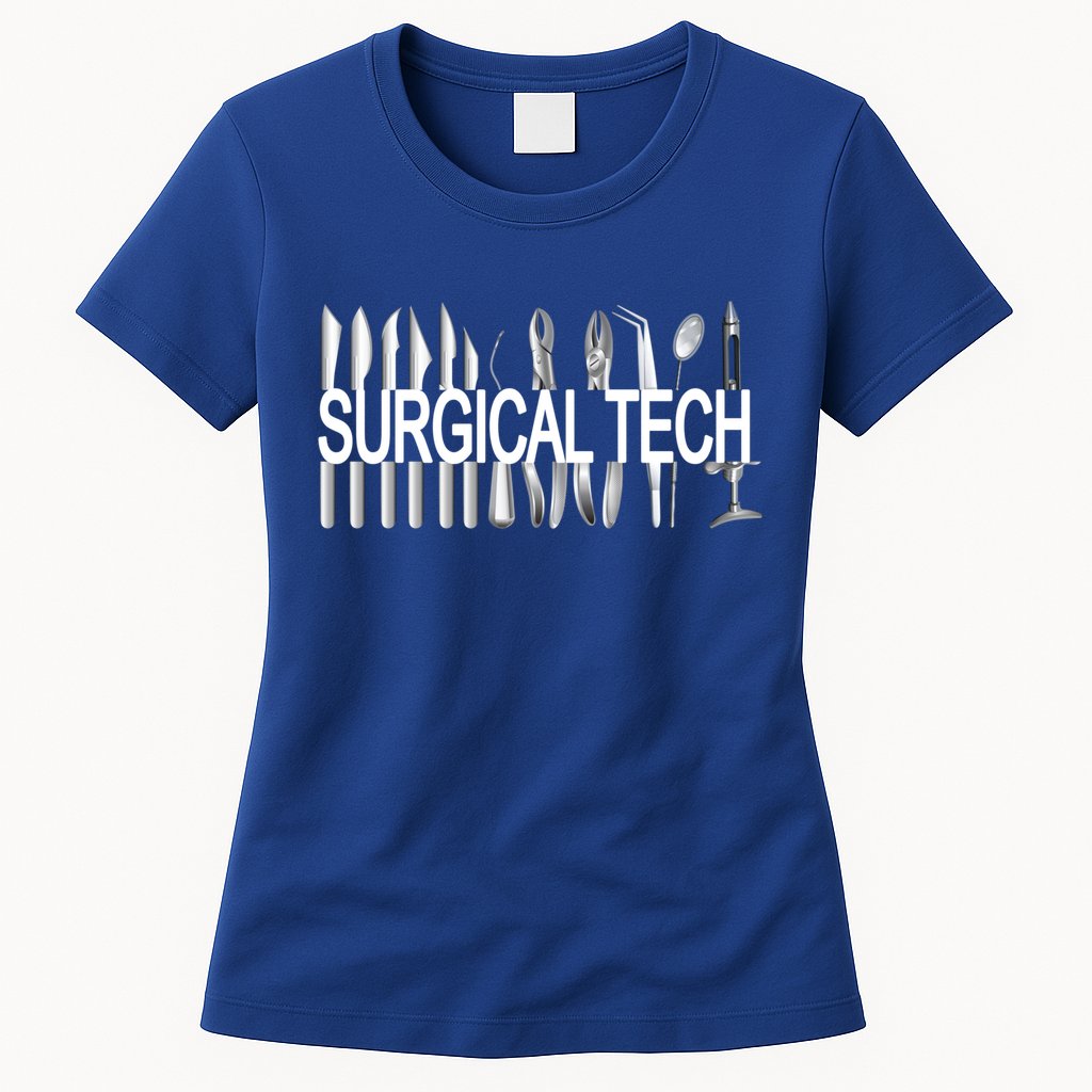 Surgical Tech Instruts Surgical Technologist Scrub Tech Gift Womens T-Shirt