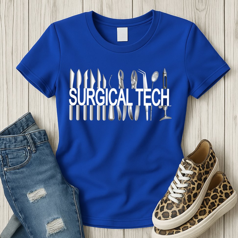 Surgical Tech Instruts Surgical Technologist Scrub Tech Gift Womens T-Shirt