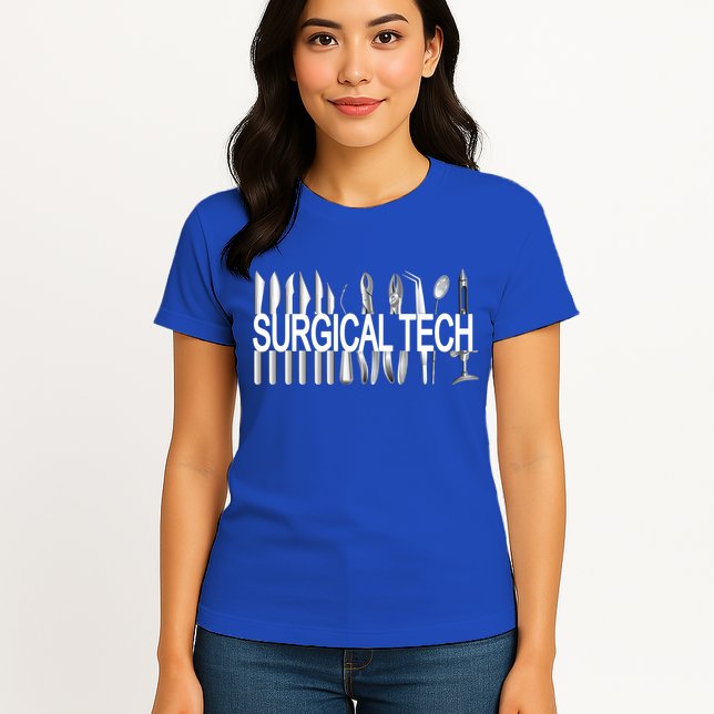 Surgical Tech Instruts Surgical Technologist Scrub Tech Gift Womens T-Shirt