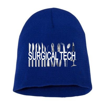 Surgical Tech Instruts Surgical Technologist Scrub Tech Gift Short Acrylic Beanie