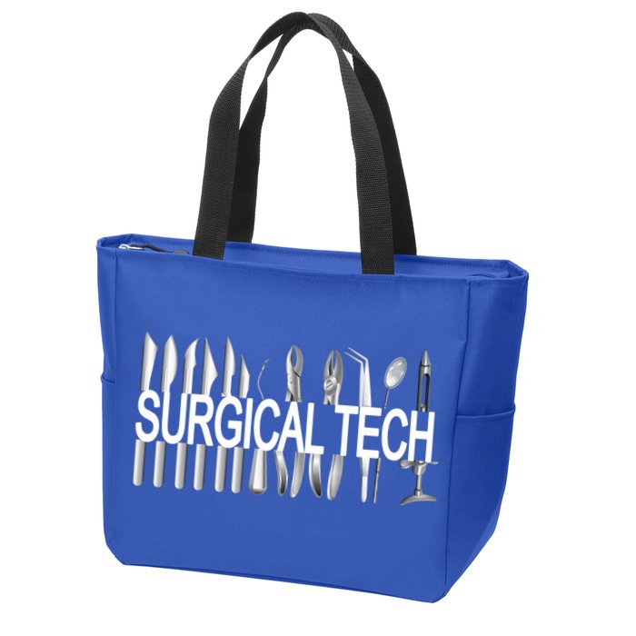 Surgical Tech Instruts Surgical Technologist Scrub Tech Gift Zip Tote Bag