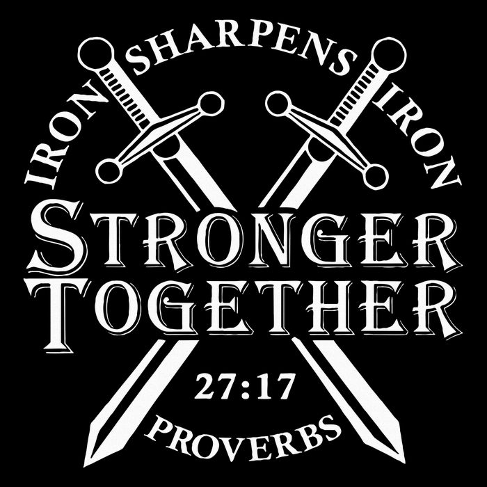 Strongers Together Iron Sharpens Iron Proverbs Tank Top