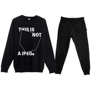 .Swoosh This Is Not A Jpeg Premium Crewneck Sweatsuit Set