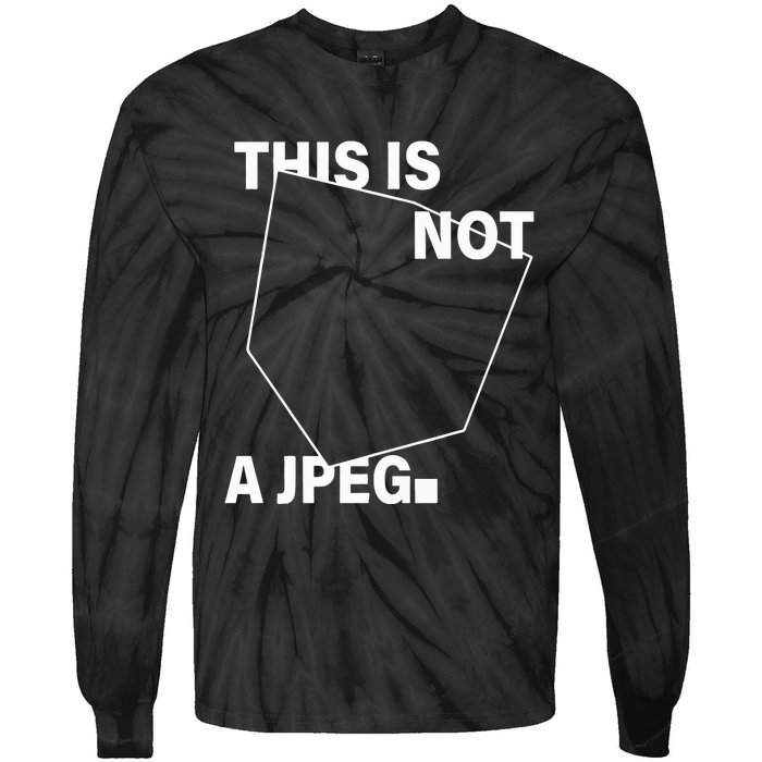 .Swoosh This Is Not A Jpeg Tie-Dye Long Sleeve Shirt