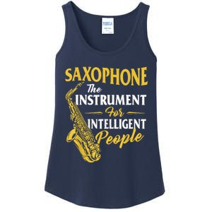 Saxophone The Instrument For Intelligent People Saxophonist Ladies Essential Tank