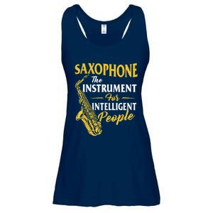 Saxophone The Instrument For Intelligent People Saxophonist Ladies Essential Flowy Tank