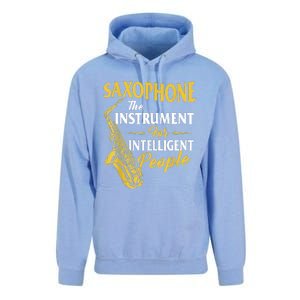 Saxophone The Instrument For Intelligent People Saxophonist Unisex Surf Hoodie