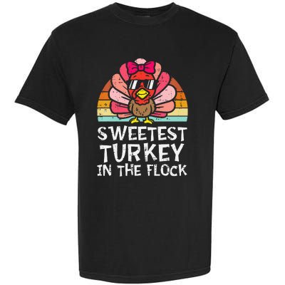 Sweetest Turkey In The Flock Thanksgiving Garment-Dyed Heavyweight T-Shirt