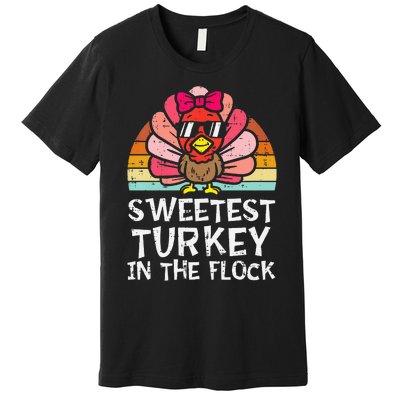 Sweetest Turkey In The Flock Thanksgiving Premium T-Shirt