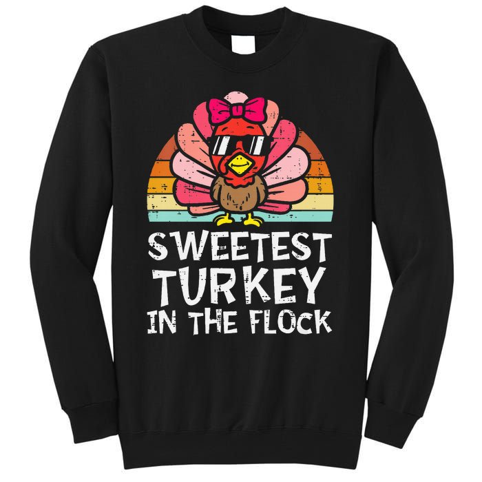 Sweetest Turkey In The Flock Thanksgiving Tall Sweatshirt