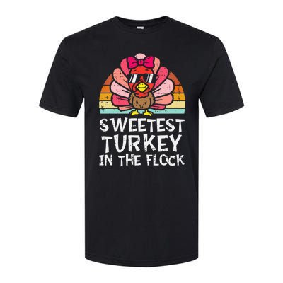 Sweetest Turkey In The Flock Thanksgiving Softstyle® CVC T-Shirt