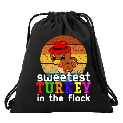 Sweetest Turkey In The Flock Drawstring Bag