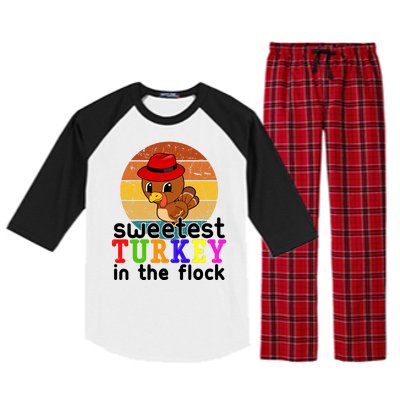 Sweetest Turkey In The Flock Raglan Sleeve Pajama Set