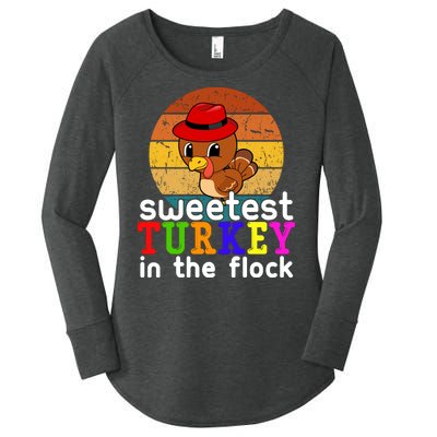 Sweetest Turkey In The Flock Women's Perfect Tri Tunic Long Sleeve Shirt