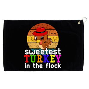 Sweetest Turkey In The Flock Grommeted Golf Towel