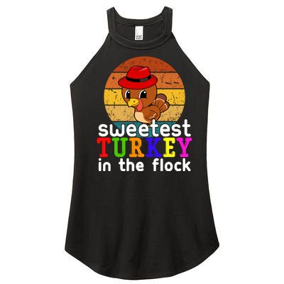 Sweetest Turkey In The Flock Women’s Perfect Tri Rocker Tank