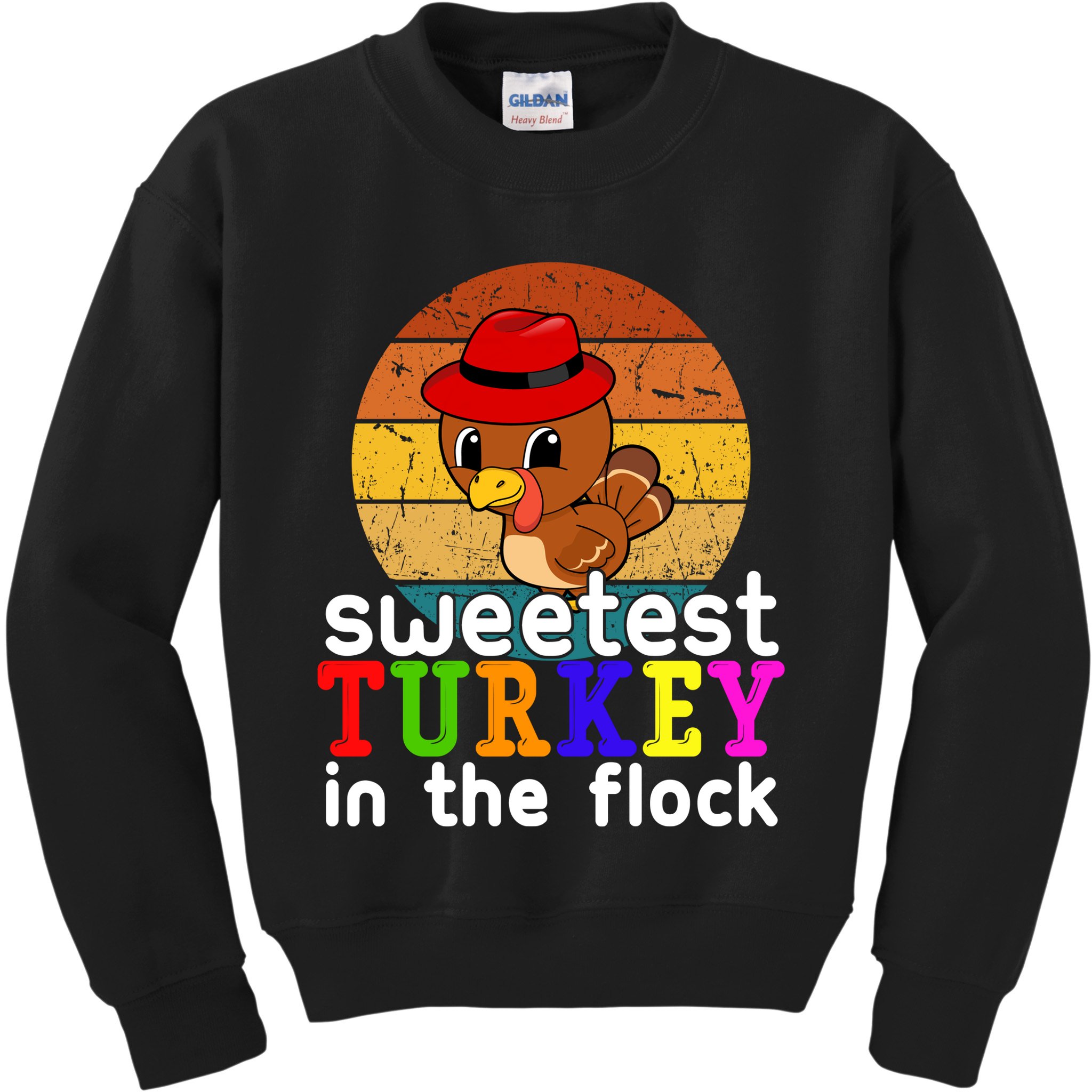 Sweetest Turkey In The Flock Kids Sweatshirt