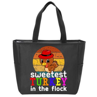 Sweetest Turkey In The Flock Zip Tote Bag