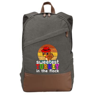 Sweetest Turkey In The Flock Cotton Canvas Backpack