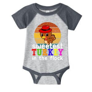 Sweetest Turkey In The Flock Infant Baby Jersey Bodysuit