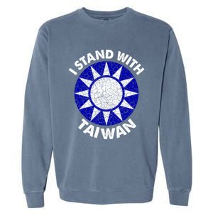 Support Taiwan I Stand With Taiwan Taiwanese Flag Gift Garment-Dyed Sweatshirt