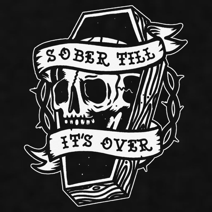 Sober Till It's Over AA NA Recovery Alcoholics Anonymous Ladies PosiCharge Tri-Blend Wicking Tank