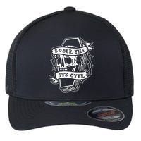 Sober Till It's Over AA NA Recovery Alcoholics Anonymous Flexfit Unipanel Trucker Cap