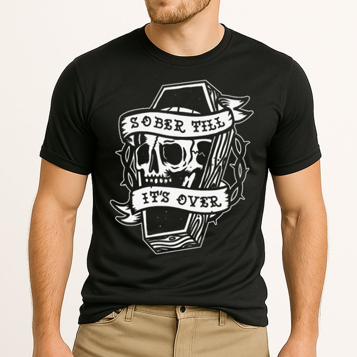 Sober Till It's Over AA NA Recovery Alcoholics Anonymous Performance Shirt