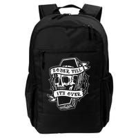 Sober Till It's Over AA NA Recovery Alcoholics Anonymous Backpack