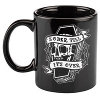 Sober Till It's Over AA NA Recovery Alcoholics Anonymous 11oz C Handle Ceramic Mug