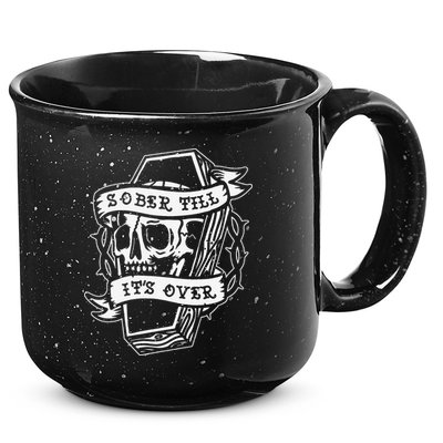 Sober Till It's Over AA NA Recovery Alcoholics Anonymous 15oz Campfire Ceramic Mug