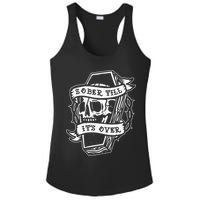 Sober Till It's Over AA NA Recovery Alcoholics Anonymous Ladies PosiCharge Competitor Racerback Tank