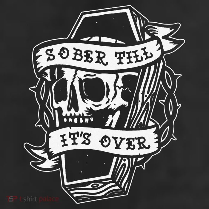 Sober Till It's Over AA NA Recovery Alcoholics Anonymous Trucker Hat