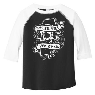 Sober Till It's Over AA NA Recovery Alcoholics Anonymous Toddler Fine Jersey T-Shirt