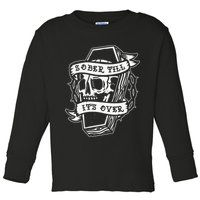 Sober Till It's Over AA NA Recovery Alcoholics Anonymous Toddler Long Sleeve Shirt