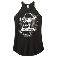 Sober Till It's Over AA NA Recovery Alcoholics Anonymous Women's Perfect Tri Rocker Tank