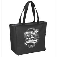 Sober Till It's Over AA NA Recovery Alcoholics Anonymous Zip Tote Bag