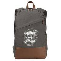 Sober Till It's Over AA NA Recovery Alcoholics Anonymous Cotton Canvas Backpack