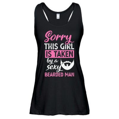 Sorry this is taken by a sexy bearded man Ladies Essential Flowy Tank